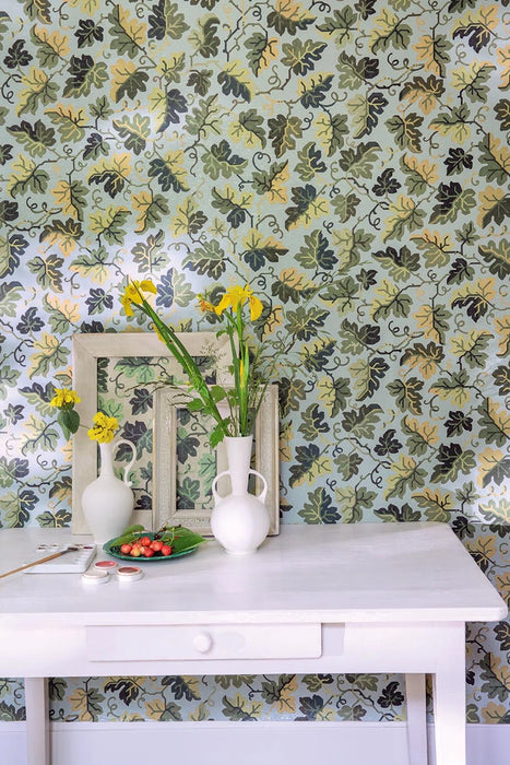 Pierre Frey Hedera Celadon Wallpaper Sample FP106002