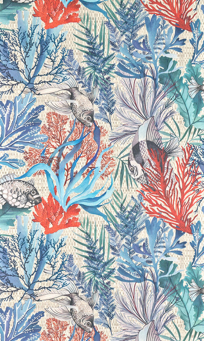 Pierre Frey Pleine Mer Corail Wallpaper Sample FP008001