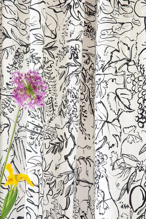 Pierre Frey Flore Fusain Fabric F3908001