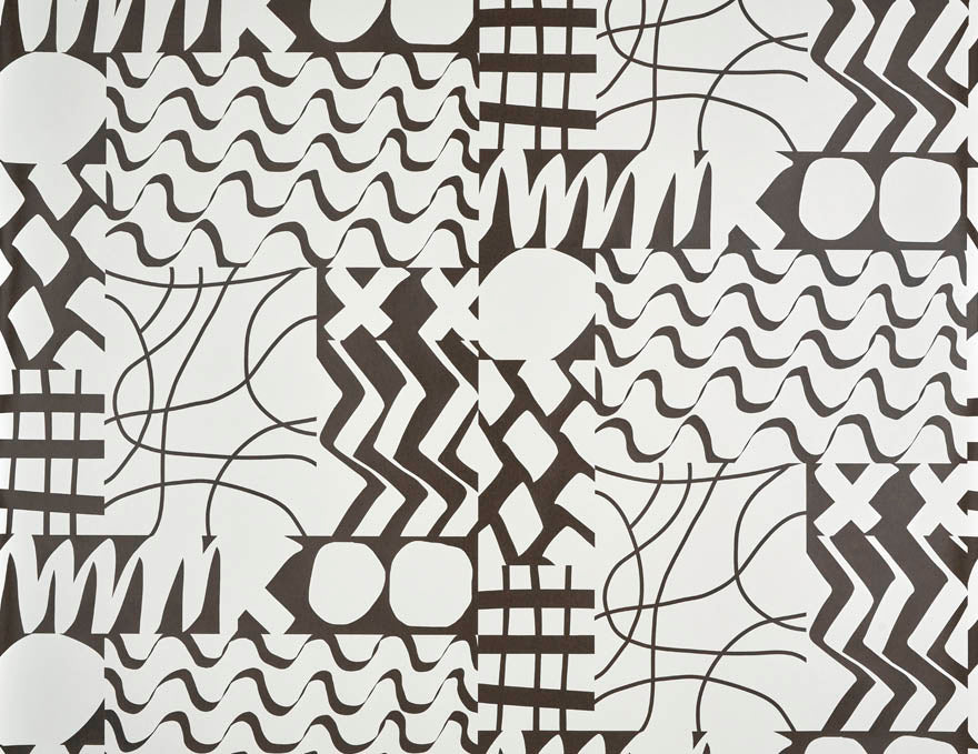 Pierre Frey Grande Maree Charbon Wallpaper Sample FP077003