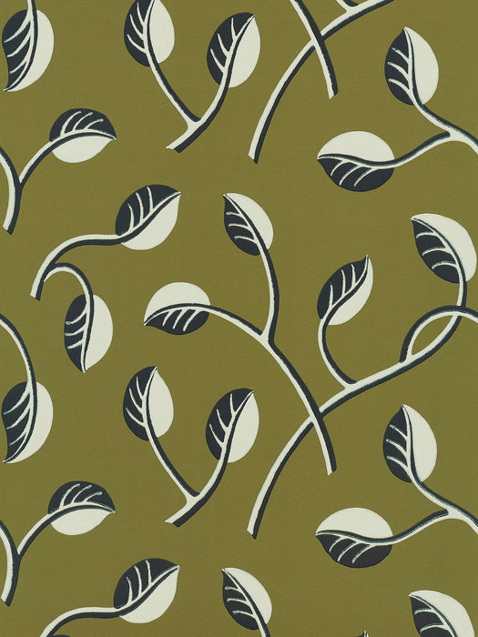 Pierre Frey Valbonne Kaki Wallpaper Sample FP859004