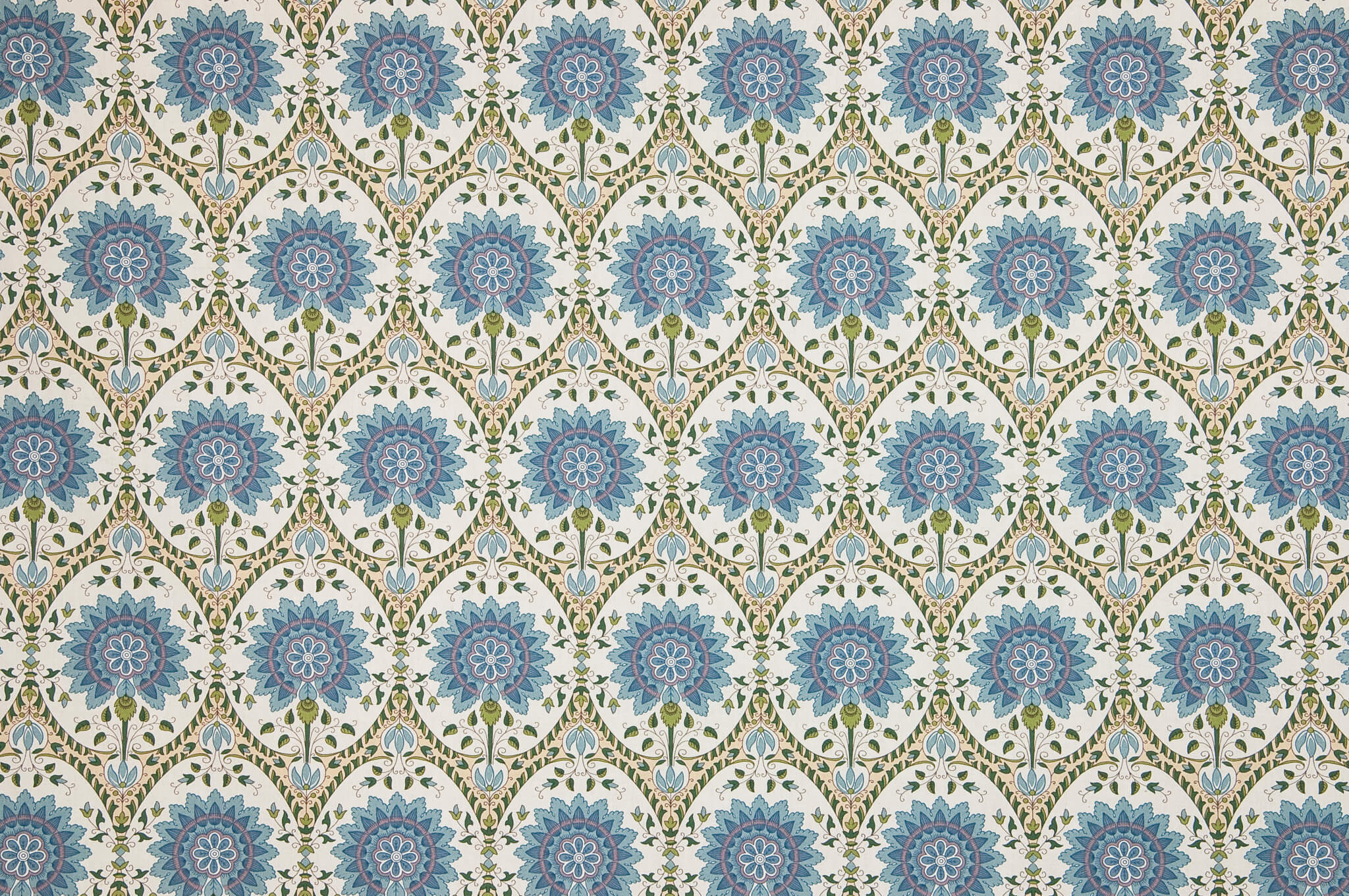 Braquenie Tajmahal Bleu Vert Fabric B1853004