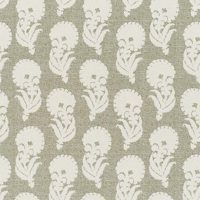 Jasper Indian Garden Green Fabric Sample JO 1002