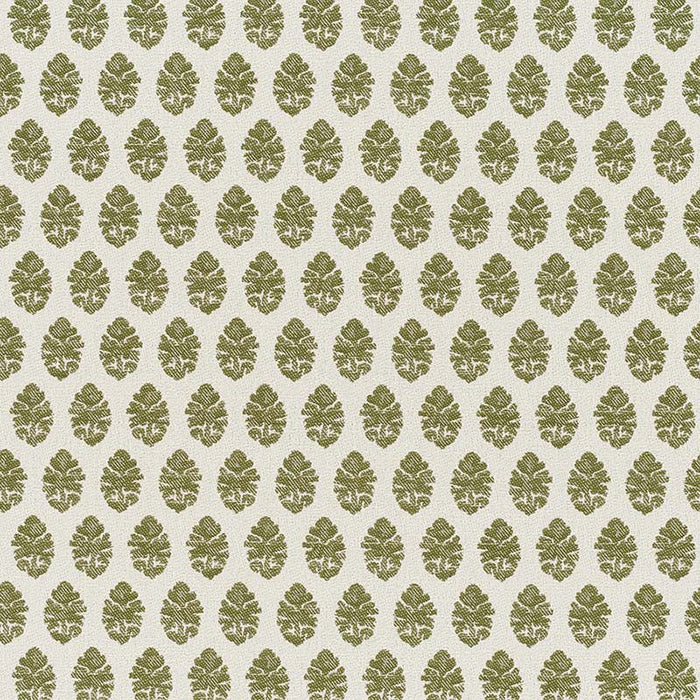 Jasper Indian Garden Paisley Green Fabric Sample JO 1012