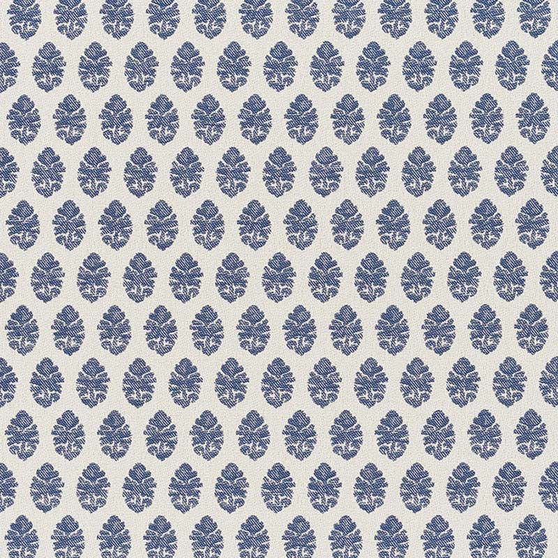 Jasper Indian Garden Paisley Indigo Fabric Sample JO 1014