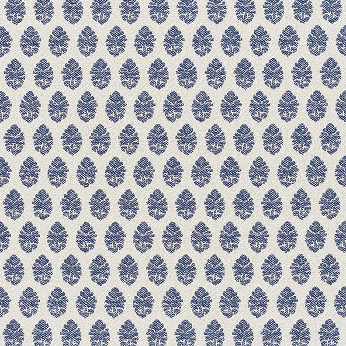 Jasper Indian Garden Paisley Indigo Fabric Sample JO 1014