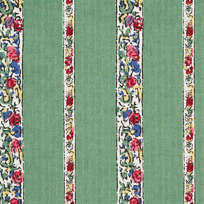 Jasper Bangalore Stripe Green Fabric Sample JO 2031