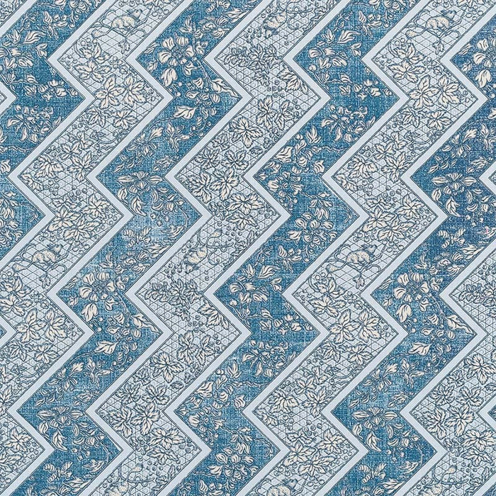 Jasper Lacquer Stripe Marine Blue Fabric Sample JP 1715