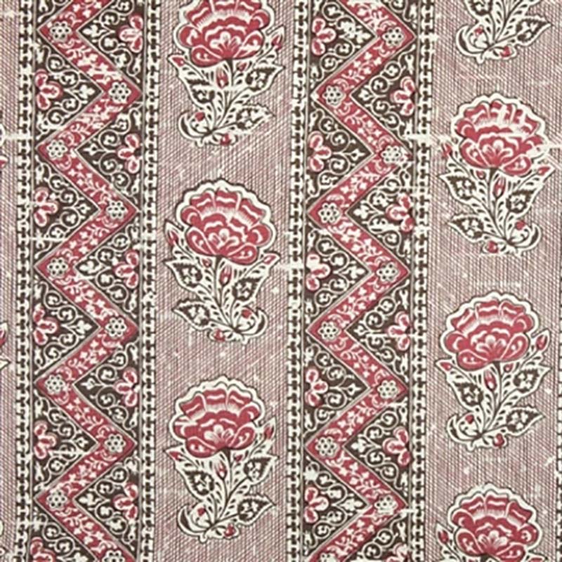 Jasper Maya Flower Brown Fabric Sample JP-4003