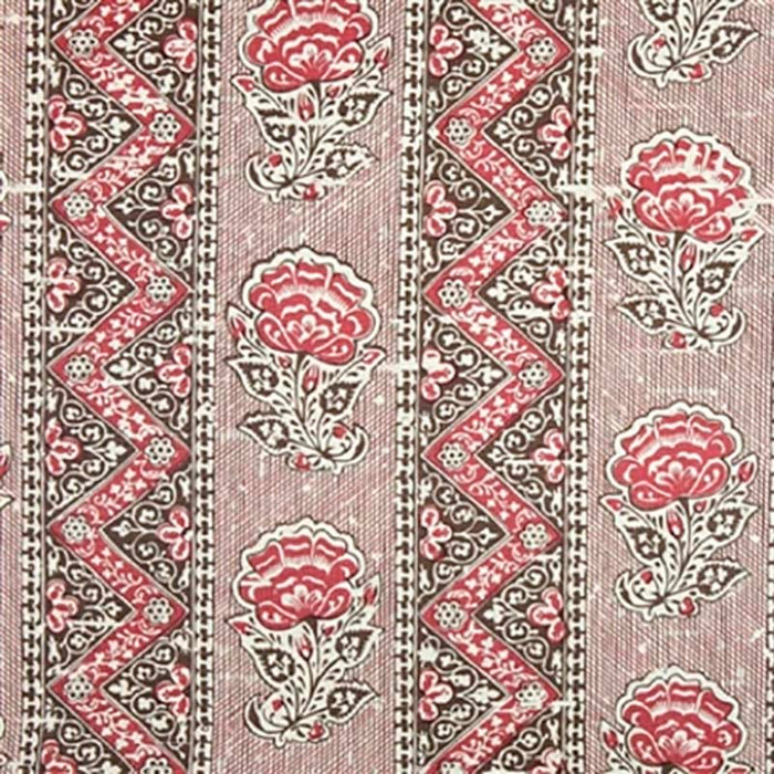 Jasper Maya Flower Brown Fabric Sample JP-4003