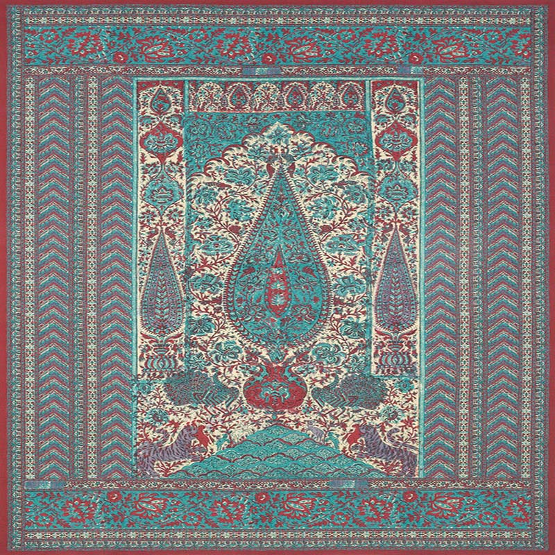 Jasper Jaipur Panel Green Fabric Sample JP 4104