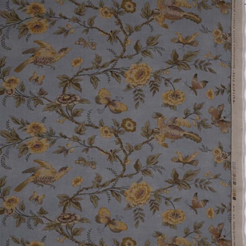 Jasper Wallace Vine Blue Fabric Sample JP-4801