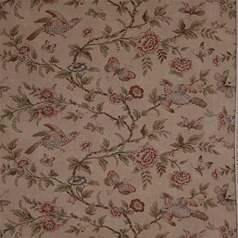 Jasper Wallace Vine Sage/ Rose Fabric Sample JP-4816