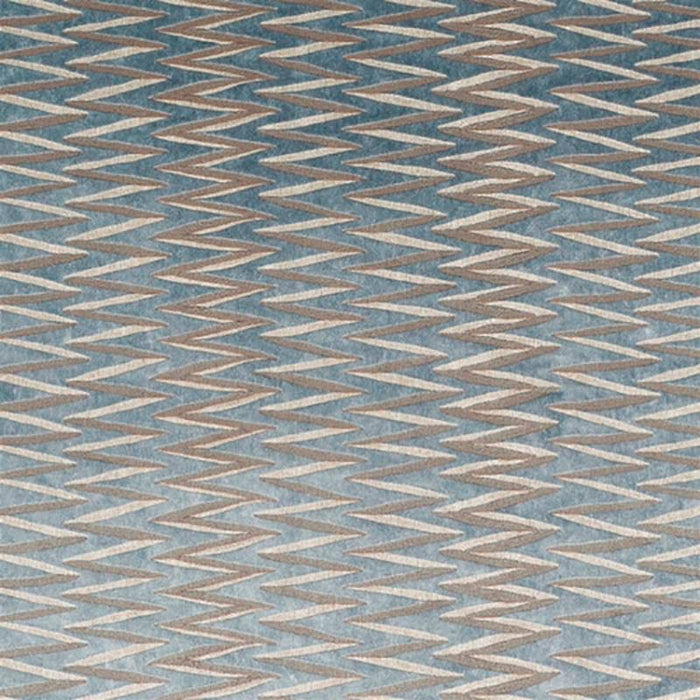 Jasper Zig Zag Stripe Teal Fabric Sample JP-5601