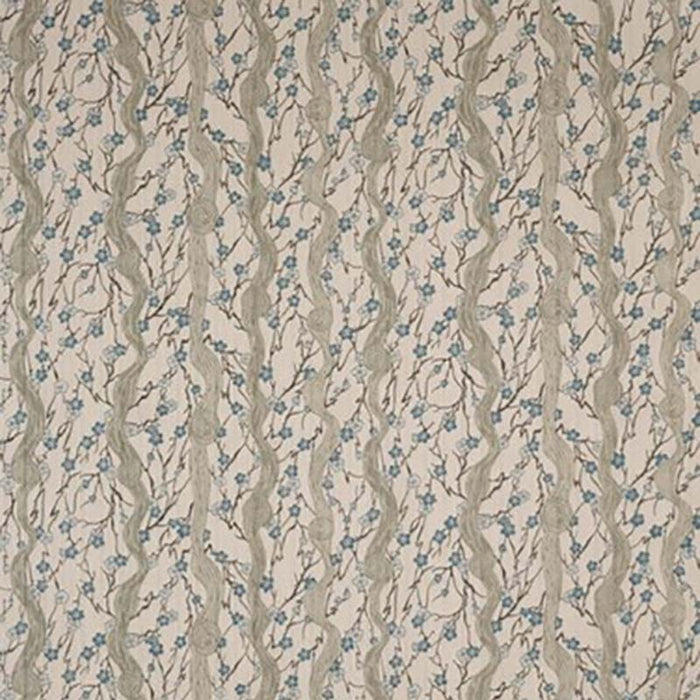 Jasper Flowering Vine Blue/Sage Fabric Sample JP-6430