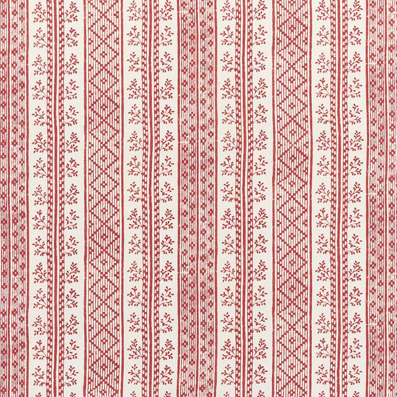 Jasper Dutch Stripe Red Fabric Sample JP 7170