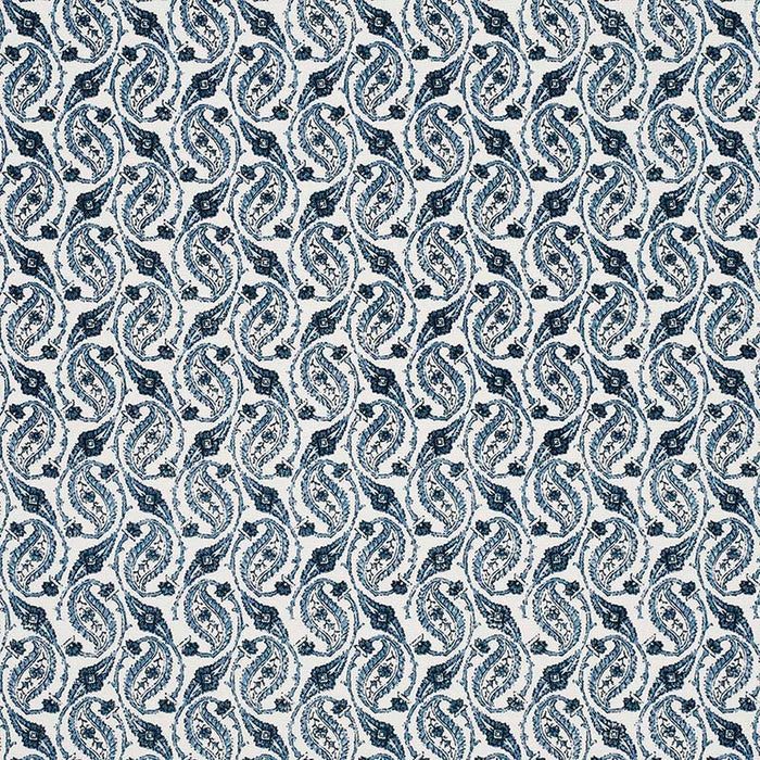 Jasper Gainsborough Paisley Ocean Blue Fabric Sample JP 7231