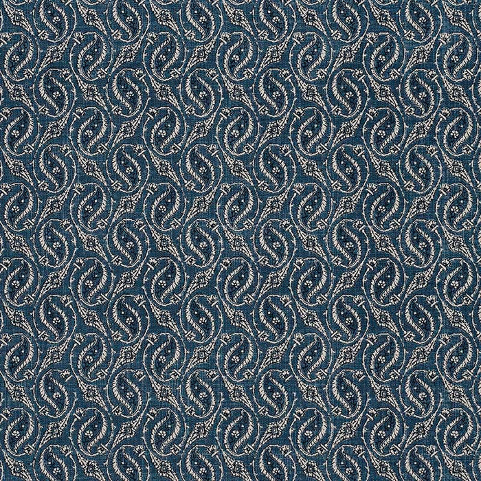 Jasper Gainsborough Paisley Indigo Fabric Sample JP 7233
