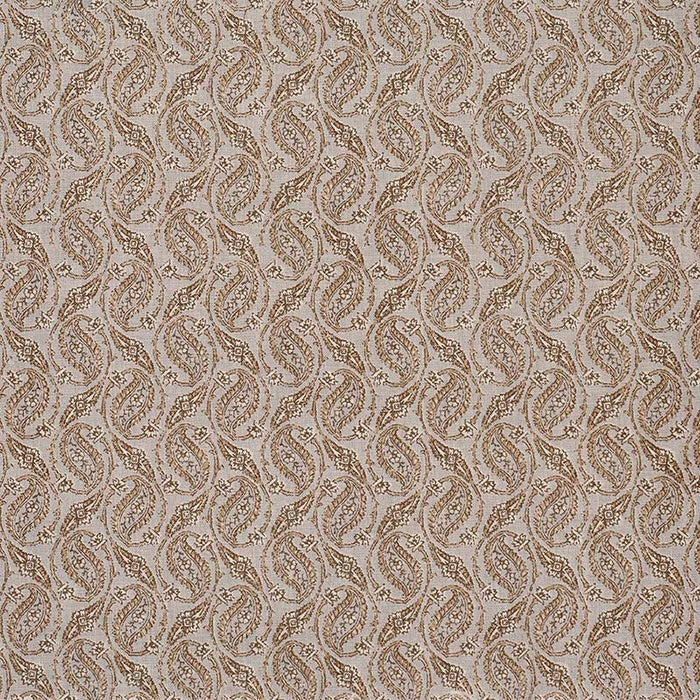 Jasper Gainsborough Paisley Brown Fabric Sample JP 7234