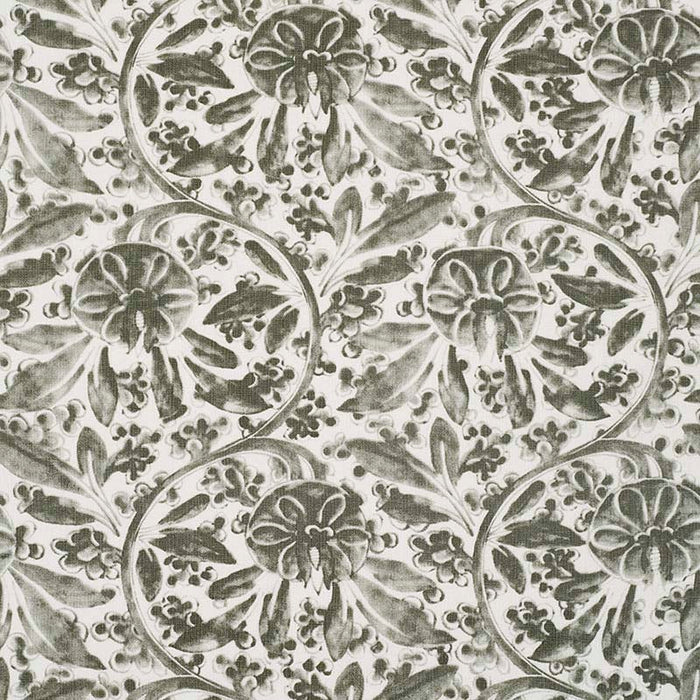 Jasper Pagoda Vine Grey Fabric Sample JP 7241