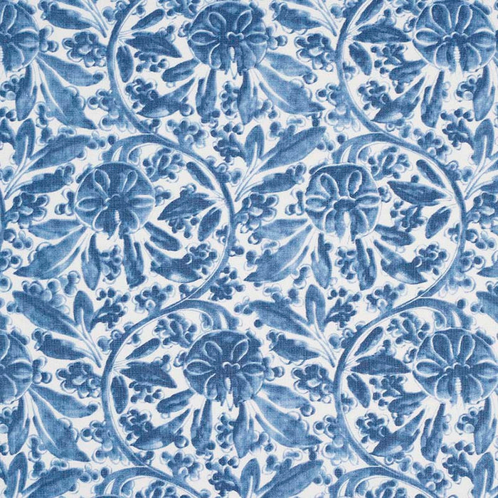 Jasper Pagoda Vine Indigo Fabric Sample JP 7243