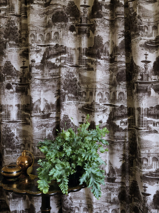 Pierre Frey Les fontainiers Graphite Fabric F4096001