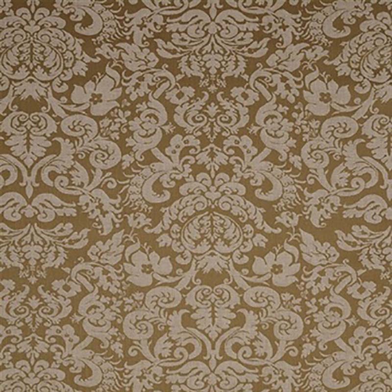 Jasper Cornaro Damask Khaki Fabric Sample JW-6403