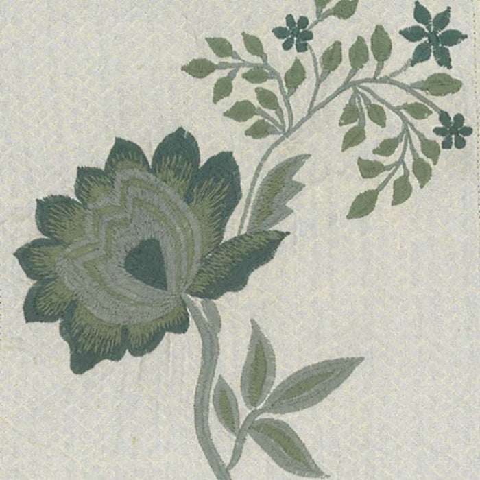 Jasper Rosetta Teal Fabric Sample JW-7431