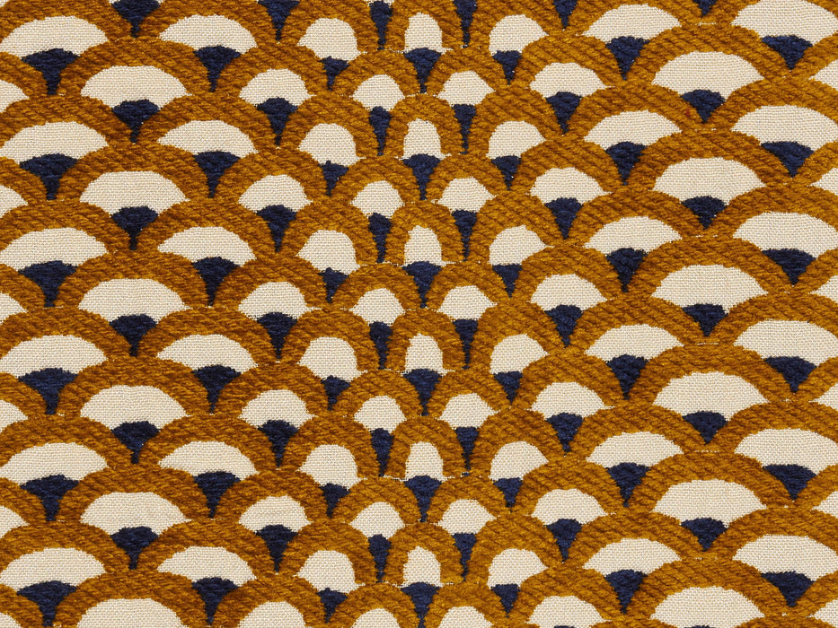 Le Manach Les Ecailles Fabric Sample L3914_LES_ECAILLES_C516_C531_FE