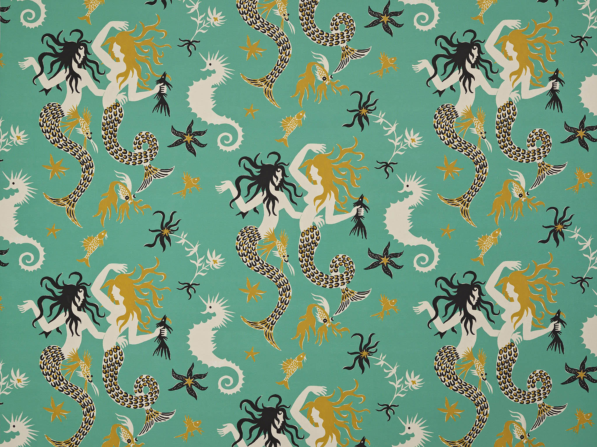 Pierre Frey Poseidon Menthe A L'Eau Fabric F3536002