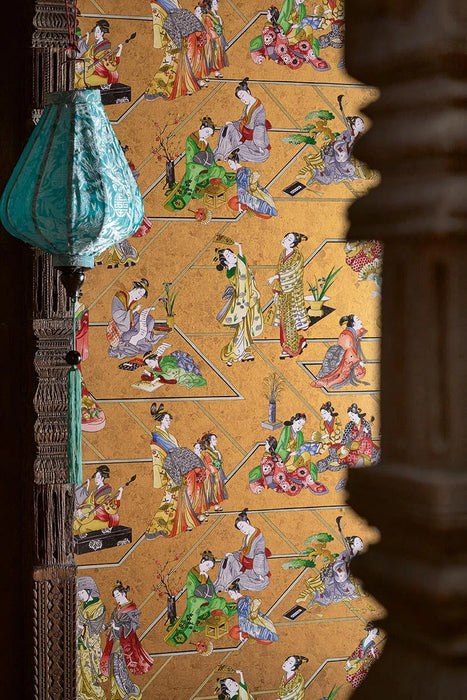 Pierre Frey Conte Merveilleux Or Wallpaper Sample FP060001
