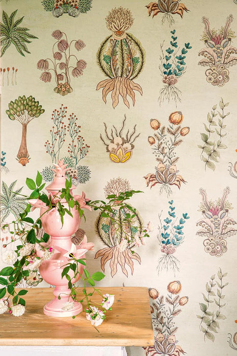 Pierre Frey Keiko Lie De Vin Wallpaper Sample FP090001