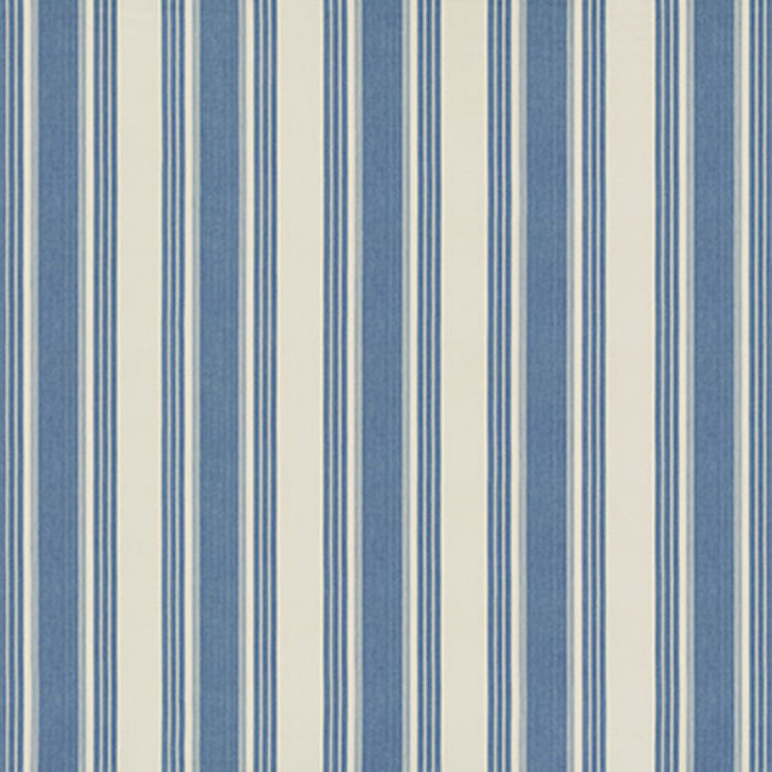 Brunschwig & Fils Colmar Stripe French Blue Fabric Sample 8019110.15.0