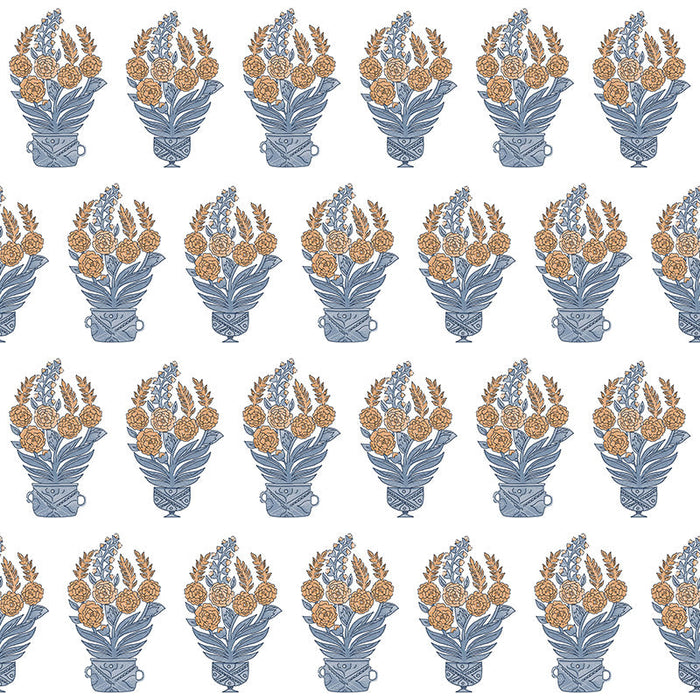 Gaston Y Daniela Celorio Wp Azul/Teja Wallpaper Sample LCW1020.001.0