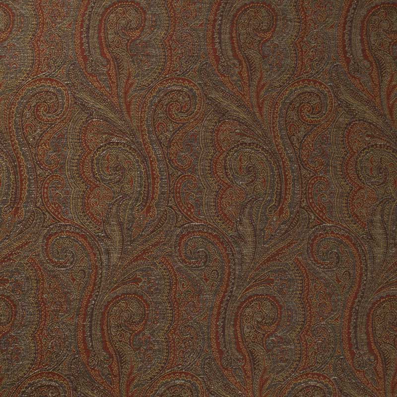 Marvic Textiles Khaipur Pewter Fabric Sample 5818-3