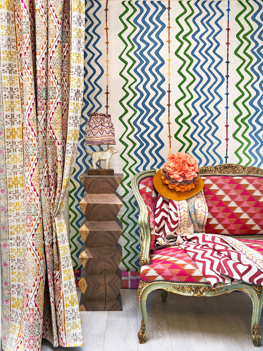 Christopher Farr Hideaway Cobalt Wallpaper