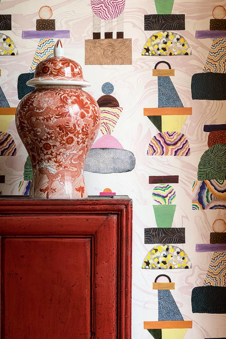 Pierre Frey Kawachi Cerisier Wallpaper FP044001