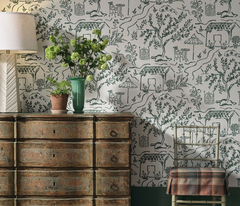 Nina Campbell La Quintinie Brown / Dark Neutral Wallpaper NCW4594-04
