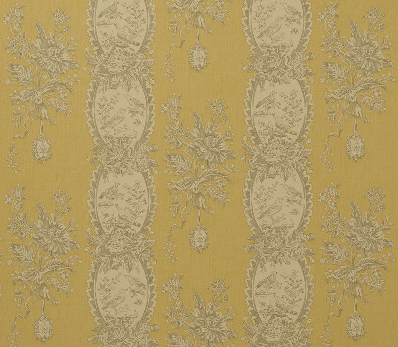 Marvic Textiles Les Oiseaux Gold Wallpaper W0621-1