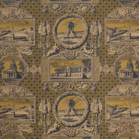 Marvic Textiles Les Vues De Paris Indigo Wallpaper W0623-3