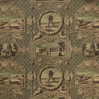 Marvic Textiles Les Vues De Paris Sepia Wallpaper W0623-5
