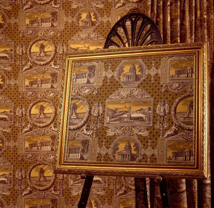 Marvic Textiles Les Vues De Paris Sepia Wallpaper W0623-5