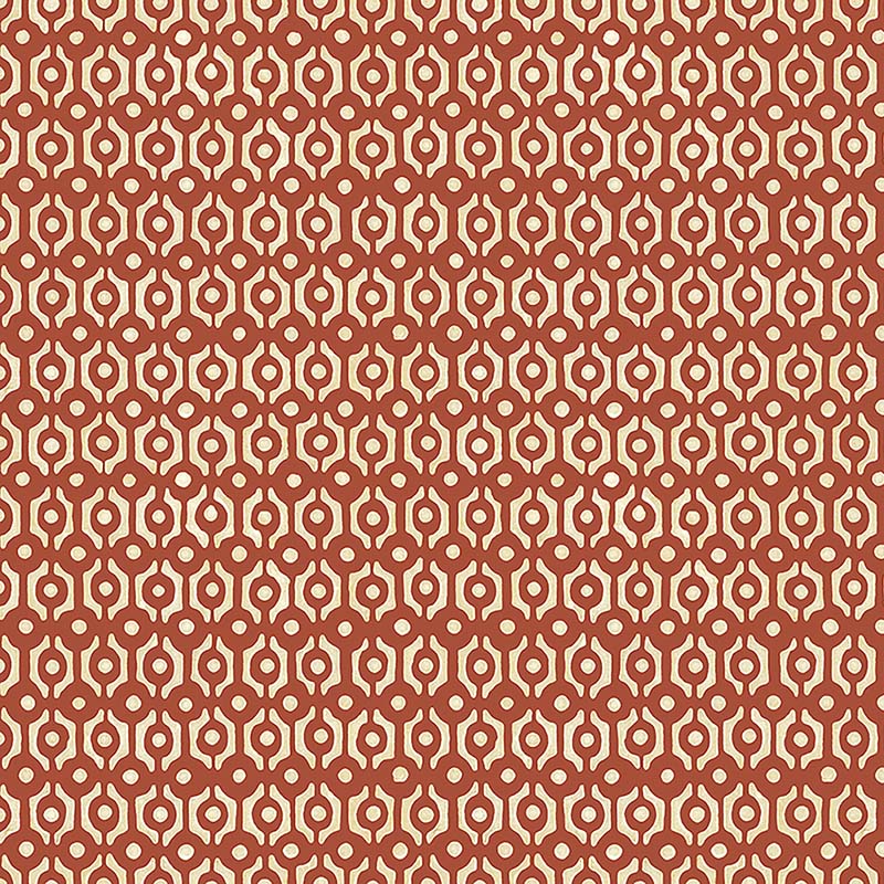 Galbraith & Paul Links Tomato Wallpaper Sample