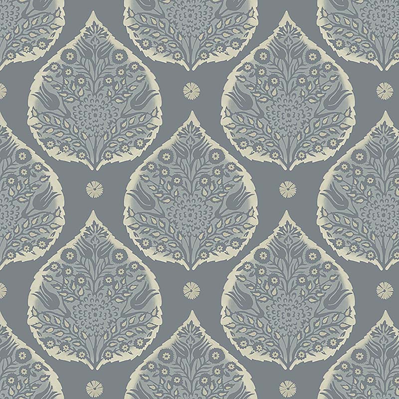 Galbraith & Paul Little Lotus Anvil Wallpaper Sample