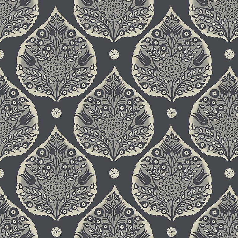 Galbraith & Paul Little Lotus Iron Wallpaper Sample