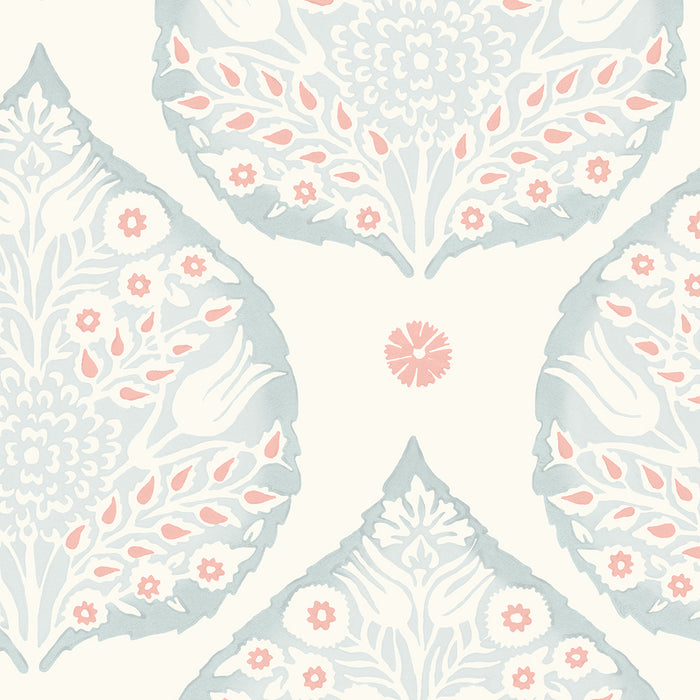 Galbraith & Paul Little Lotus Salmon Wallpaper Sample
