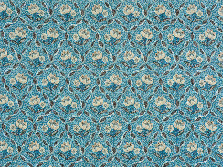 Le Manach Balmoral Bleu Fabric Sample L2290004