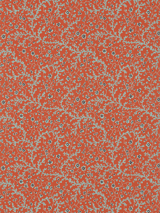 Pierre Frey Fleurs De Corail Terracotta Wallpaper Sample FP787003