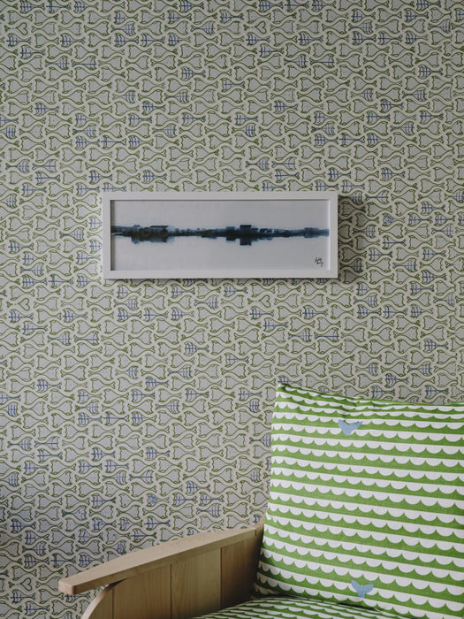 Christopher Farr Make Fish Cobalt Wallpaper