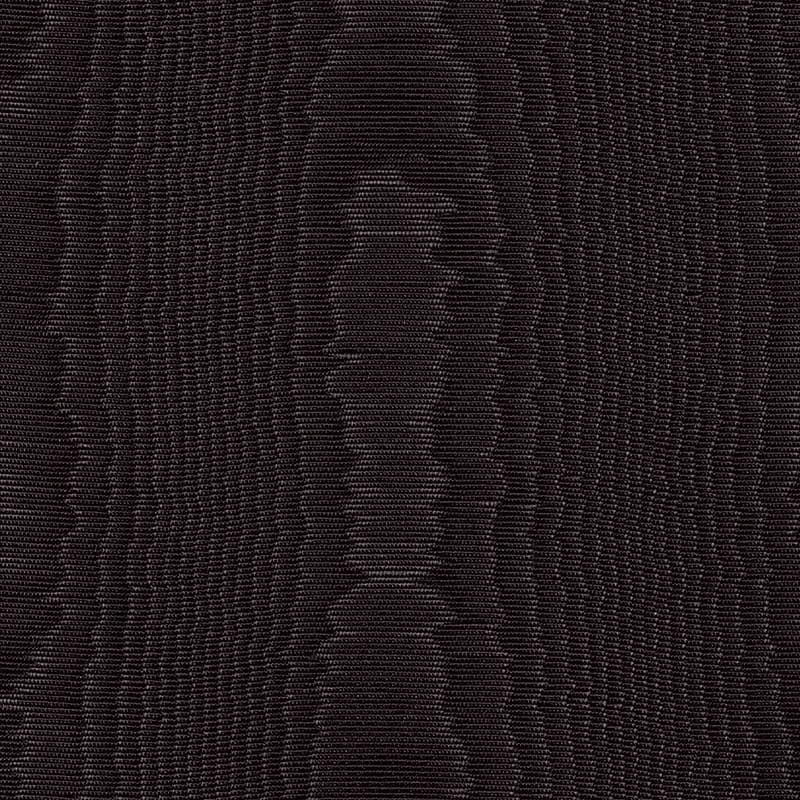 Marvic Textiles Misa Moire Plain Black Fabric Sample 6565-63